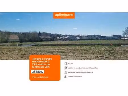 terrain constructible viabilisé à vendre