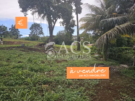 terrain pente douce  bourg du morne des esses - sainte-marie