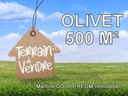 olivet (45160) - terrain constructible bien dimensionné de 5