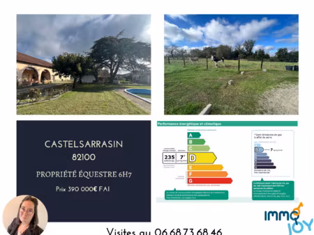 vente maison 7 pièces 240 m² castelsarrasin (82100)