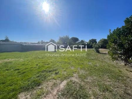 vente terrain 1077 m² à le porge (33680)  270 000 €