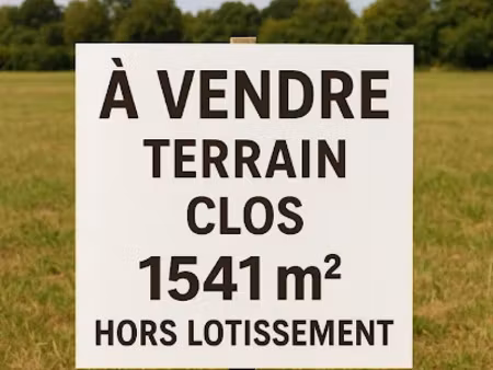 vente terrain 1541 m² à fontaine-le-comte (86240)  105 000 €