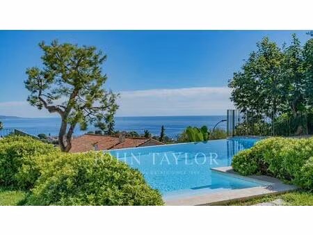 roquebrune cap martin - villa contemporaine - vue mer panoramique - piscine - garage