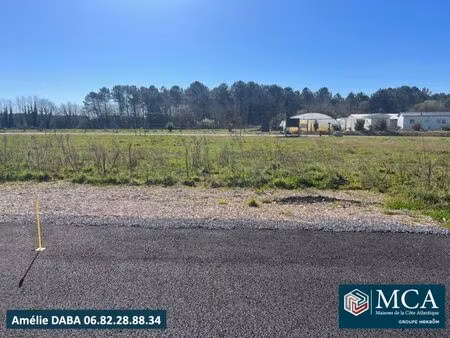 vente terrain 670 m² saubion (40230)