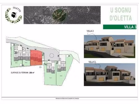 villa t3 avec garage - oletta