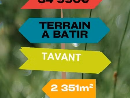 terrain 2351 m² tavant