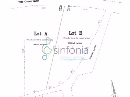 terrain 1500 m² cavillargues