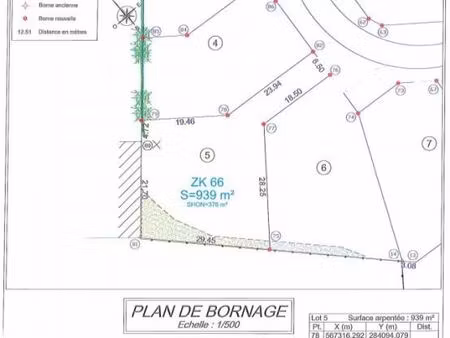 terrain 939 m² crecy en ponthieu