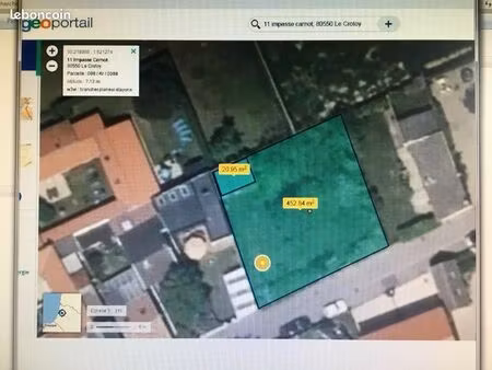 terrain constructible le croyoy plage