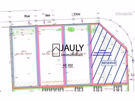 terrain 533 m² meaux