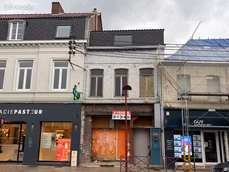 immeuble à rénover avec fort potentiel – somain (59490) 2 lots habitation et commerce