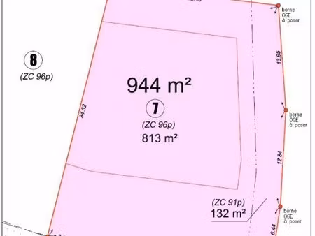 terrain 944 m² caudry