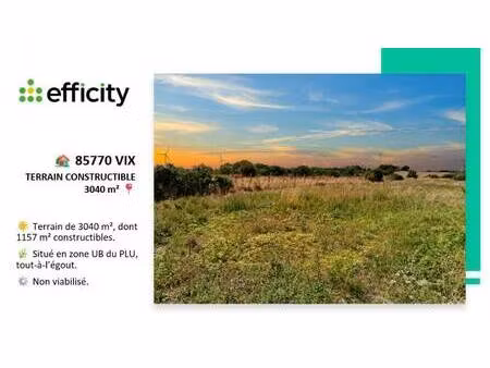 terrain constructible à vendre