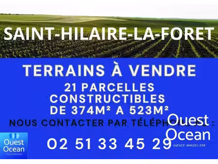 terrain constructible à vendre