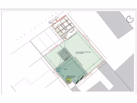 la talaudière  en plein centre ville  terrain constructible