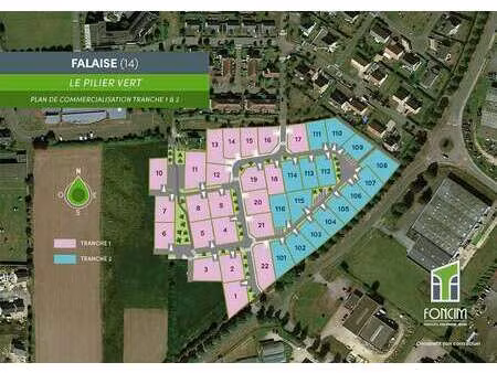 vente terrain à falaise (14700) : à vendre / 552m² falaise