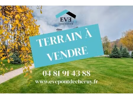 terrain à vendre pont-de-chéruy