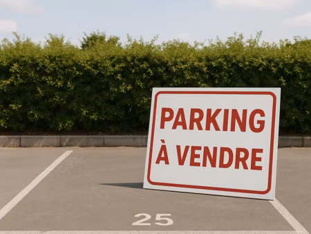 à vendre – place de parking extérieure sécurisée – parc des tanneries  lingolsheim