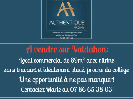 achat local commercial 89m² valdahon 25800