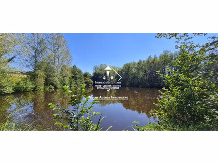 terrain non constructible avec étang.