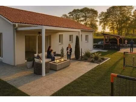 terrain avec maison neuve à vendre