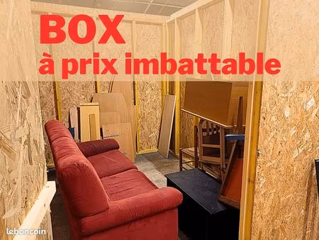 box - espace de stockage à petit prix