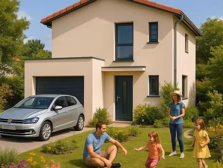 terrain avec maison neuve à vendre