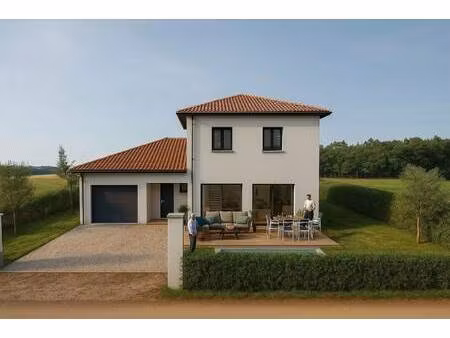 terrain avec maison neuve à vendre