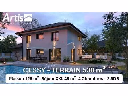 terrain avec maison neuve à vendre