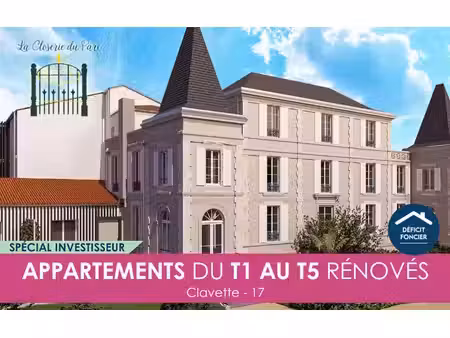 vente programme neuf t1  t2  t3  t4 29 à 84 m² clavette (17220)