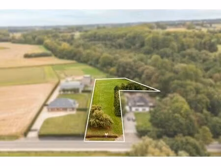terrain à bâtir avec prairie dans la campagne de pajottegem