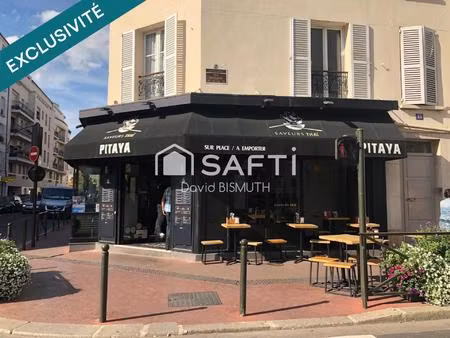 fonds de commerce levallois restaurant 110 m2 angle de rue avec terrasse extraction 400 li