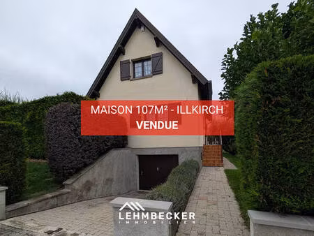 maison 6 pièces - 107m² sur 641m² - illkirch-graff.