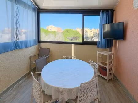 port leucate : magnifique appartement t3 à 200m de la plage