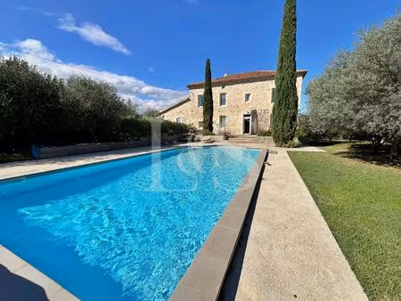 authentique mas de 266 m2 à viviers (ardèche) avec piscine et superbe terrain arboré