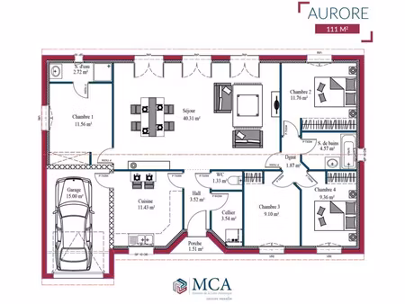 vente maison 5 pièces 111 m² goos (40180)