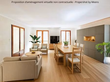 maison de village traversante  3 chambres  garage  terrasse.