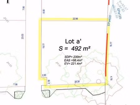 terrain constructible à vendre