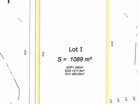 terrain constructible viabilisé à vendre
