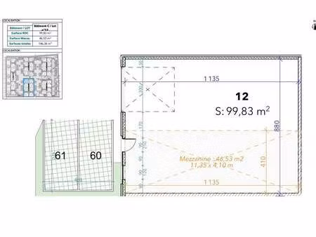 local d'activités à louer