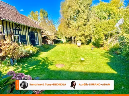 maison à colombages  grand séjour  4 chambres  jardin et dépendance - saint-julien-le-fauc