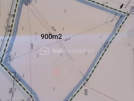 terrain de 900 m² à canet