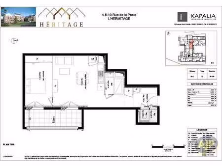 vente appartement 2 pièces à l'hermitage (35590) : à vendre 2 pièces / 46m² l'hermitage