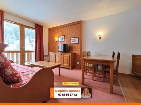 valfréjus  beau 2p de 29 m2 au dernier étage avec balcon dans une résidence de standing