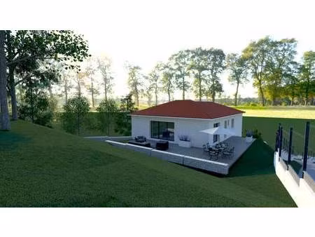 terrain avec maison neuve à vendre