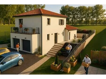 terrain avec maison neuve à vendre