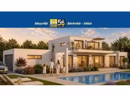 terrain avec maison neuve à vendre