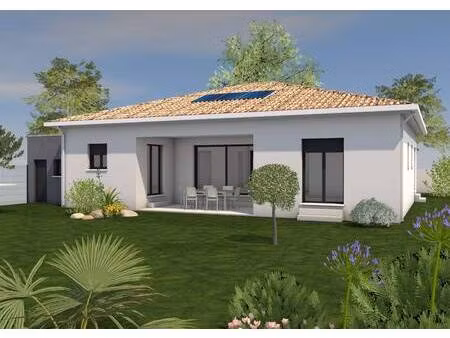 terrain avec maison neuve à vendre