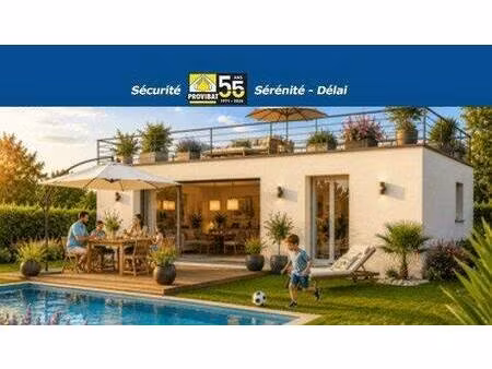 terrain avec maison neuve à vendre