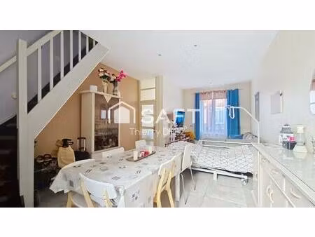 tourcoing fresnoy  maison lumineuse 4 chambres  sans travaux  secteur calme très recherché